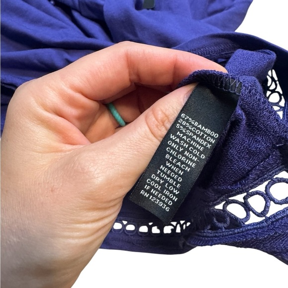 💜‎ Love Peach Milos Deep Violet Hoodie Bamboo Blend NWT Small 💜 - Picture 3 of 5